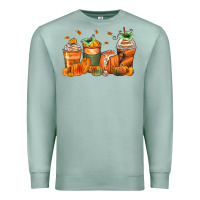 Seafoam pumpkins coffee cups Premium Sweatshirt - Zillion Design Studio