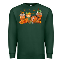 Sports Green pumpkins coffee cups Premium Sweatshirt - Zillion Design Studio