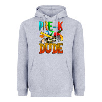 Heather Grey pre k dude Heavyweight Hoodie - texasbilliewilder