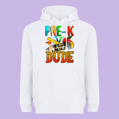 Pre K Dude Heavyweight Hoodie Designed By Texasbilliewilder