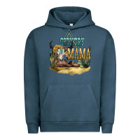 Pigment Midnight Navy country mama Urban Hoodie - NancyCooperArtShop