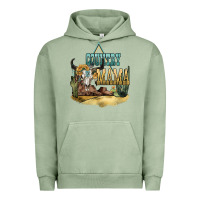 Pigment Oil Green country mama Urban Hoodie - NancyCooperArtShop