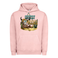 Pigment Salmon country mama Urban Hoodie - NancyCooperArtShop