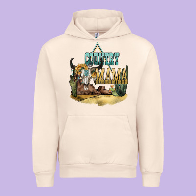Country Mama Urban Hoodie Designed By Nancycooperartshop