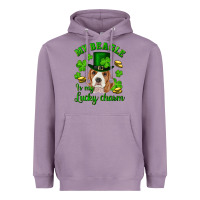 Lavender st.patrick's day my beagle is my lucky charm Heavyweight Hoodie - RanaPortraitStore