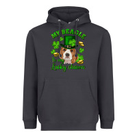 Smoke st.patrick's day my beagle is my lucky charm Heavyweight Hoodie - RanaPortraitStore