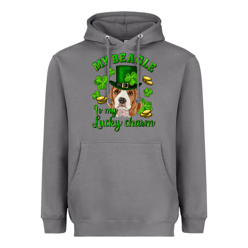 St.patrick's Day My Beagle Is My Lucky Charm Heavyweight Hoodie by RanaPortraitStore | Teevron