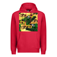 Cardinal harvester seamless pattern Premium Hoodie - BundleAndBundleShop
