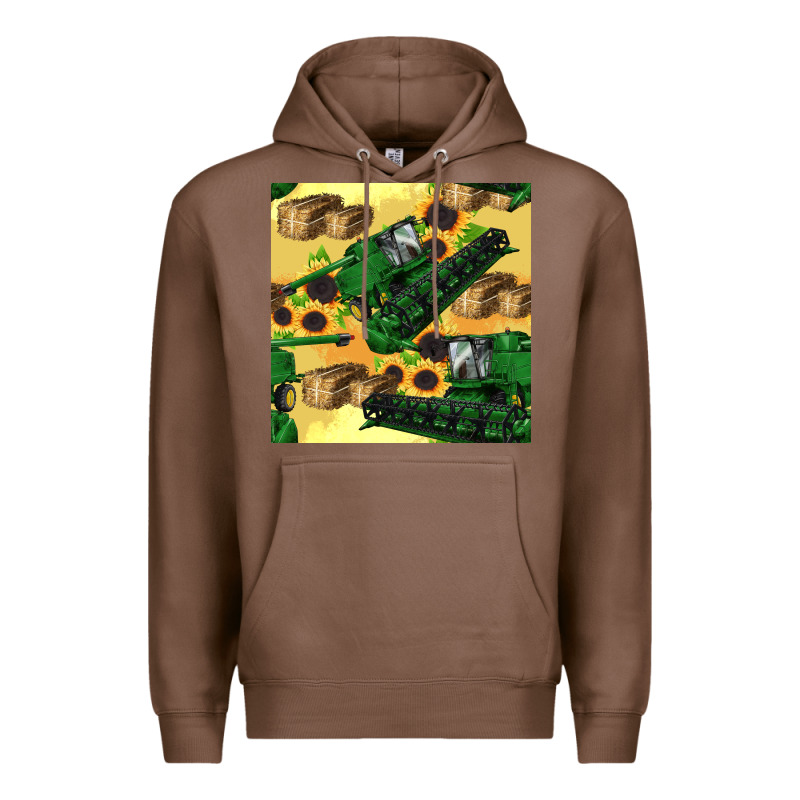 Harvester Seamless Pattern Premium Hoodie by BundleAndBundleShop | Teevron