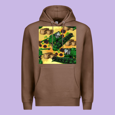 Harvester Seamless Pattern Premium Hoodie Designed By Bundleandbundleshop