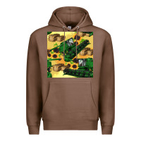 Chestnut harvester seamless pattern Premium Hoodie - BundleAndBundleShop