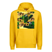 Lemon harvester seamless pattern Premium Hoodie - BundleAndBundleShop