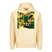 Pina Colada harvester seamless pattern Premium Hoodie - BundleAndBundleShop