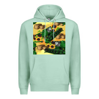 Seafoam harvester seamless pattern Premium Hoodie - BundleAndBundleShop