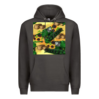 Smoke harvester seamless pattern Premium Hoodie - BundleAndBundleShop