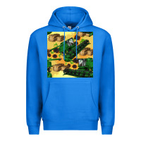 True Royal harvester seamless pattern Premium Hoodie - BundleAndBundleShop