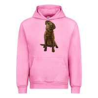 Fuchsia Pink chesapeake bay retriever Urban Hoodie - LillyAllenDesigns