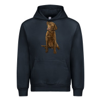 Navy chesapeake bay retriever Urban Hoodie - LillyAllenDesigns