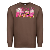 Chestnut pink christmas coffee cups Premium Sweatshirt - texasbilliewilder