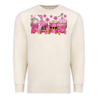 Sandshell pink christmas coffee cups Premium Sweatshirt - texasbilliewilder