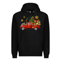 Black Christmas truck Premium Hoodie - AdoDesignShop