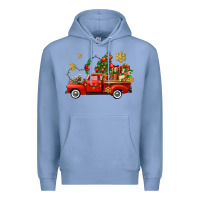 Colony Blue Christmas truck Premium Hoodie - AdoDesignShop