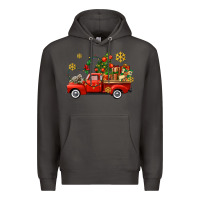 Smoke Christmas truck Premium Hoodie - AdoDesignShop