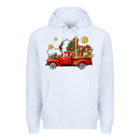 White Christmas truck Premium Hoodie - AdoDesignShop