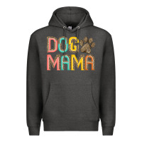 Charcoal Heather dog mama Premium Hoodie - JahusDesignShop