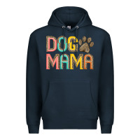 Navy dog mama Premium Hoodie - JahusDesignShop