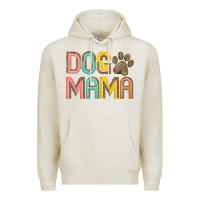 Oatmeal Heather dog mama Premium Hoodie - JahusDesignShop