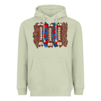 Matcha football brushstroke Heavyweight Hoodie - Zillion Design Studio