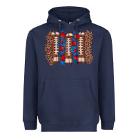 Navy football brushstroke Heavyweight Hoodie - Zillion Design Studio