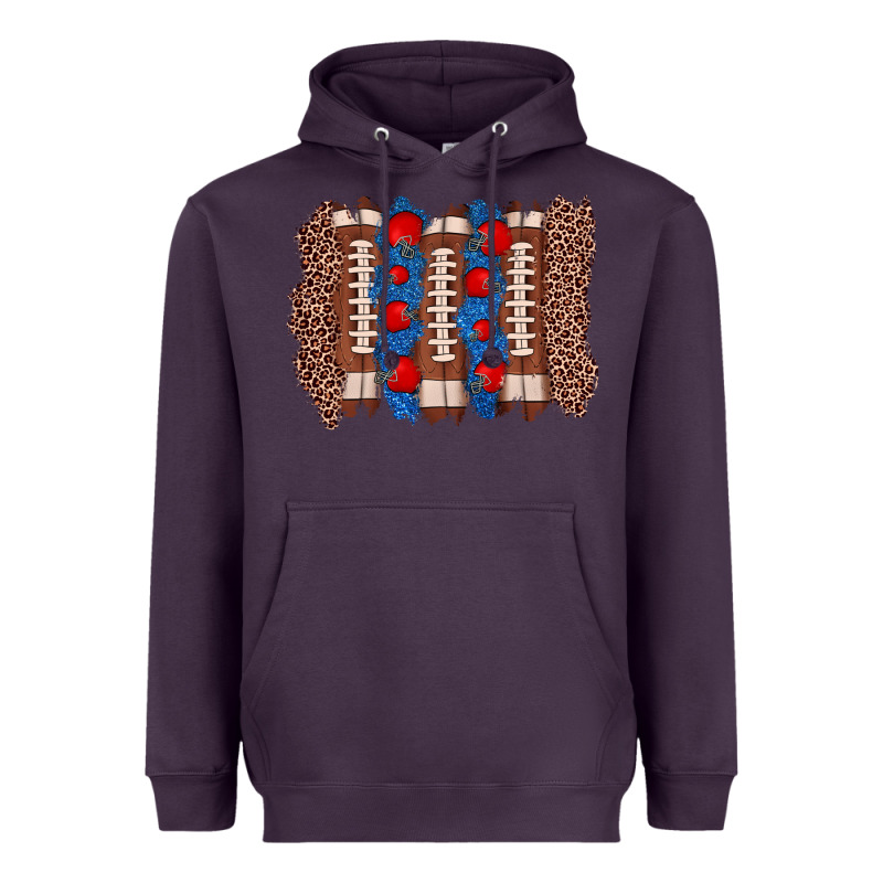 Football Brushstroke Heavyweight Hoodie by Zillion Design Studio | Teevron