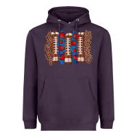 Plum football brushstroke Heavyweight Hoodie - Zillion Design Studio
