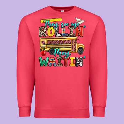 They See Me Rollin They Waitin Premium Sweatshirt Designed By Texasbilliewilder