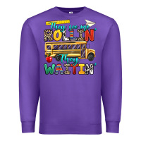 Purple they see me rollin they waitin Premium Sweatshirt - texasbilliewilder