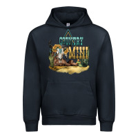 Navy country mini Urban Hoodie - NancyCooperArtShop