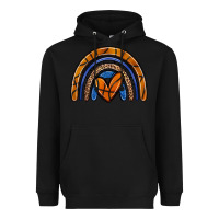 Black basketball rainbow Heavyweight Hoodie - Zillion Design Studio