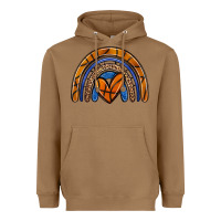 Toasted Coconut basketball rainbow Heavyweight Hoodie - Zillion Design Studio