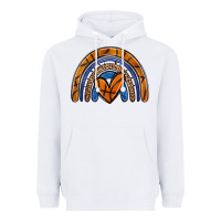 White basketball rainbow Heavyweight Hoodie - Zillion Design Studio