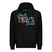Black small town proud Premium Hoodie - JahusDesignShop
