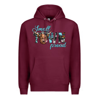 Burgundy small town proud Premium Hoodie - JahusDesignShop