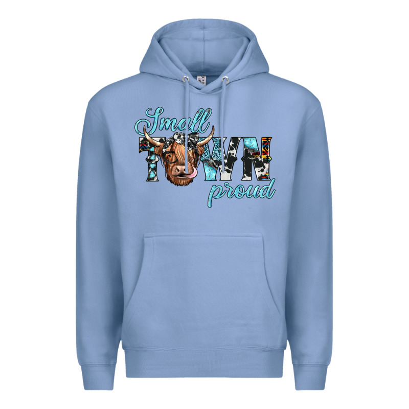 Small Town Proud Premium Hoodie by JahusDesignShop | Teevron