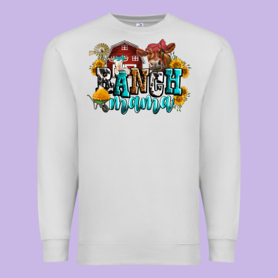 Ranch Mama Premium Sweatshirt Designed By Zillion Design Studio