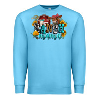 Ocean Blue ranch mama Premium Sweatshirt - Zillion Design Studio
