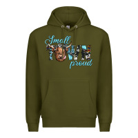 Army Green small town proud Premium Hoodie - JahusDesignShop