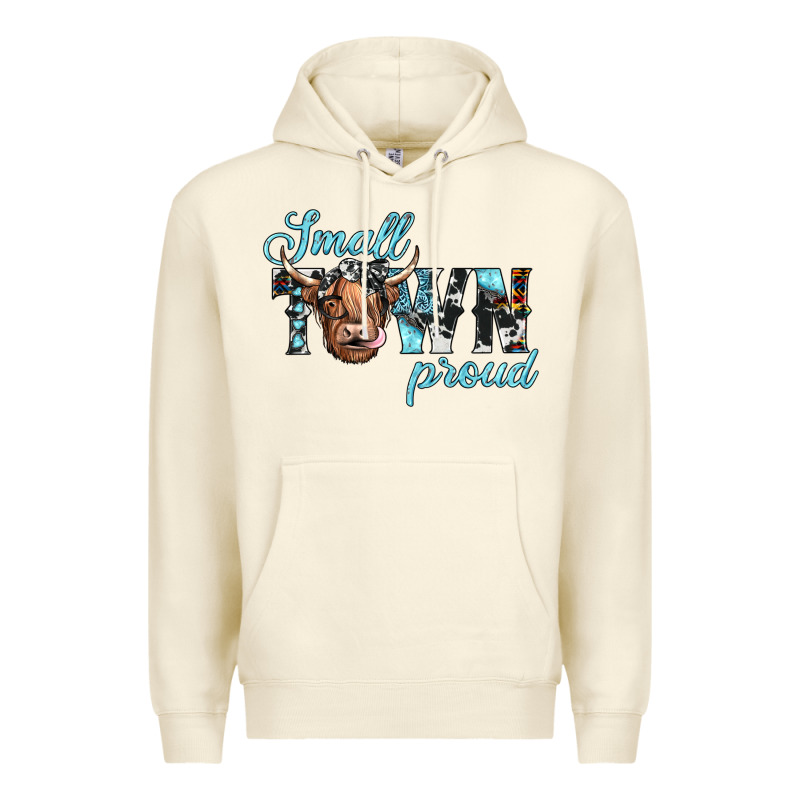Small Town Proud Premium Hoodie by JahusDesignShop | Teevron