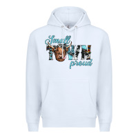 White small town proud Premium Hoodie - JahusDesignShop