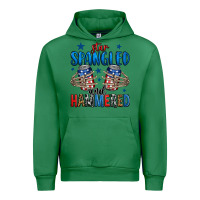 Emerald star spangled and hammered skeleton hand Urban Hoodie - Jasminsmagicworld